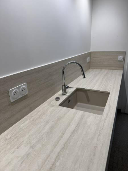 Lamiman Travertino Bianco Saint Jean de Vedas