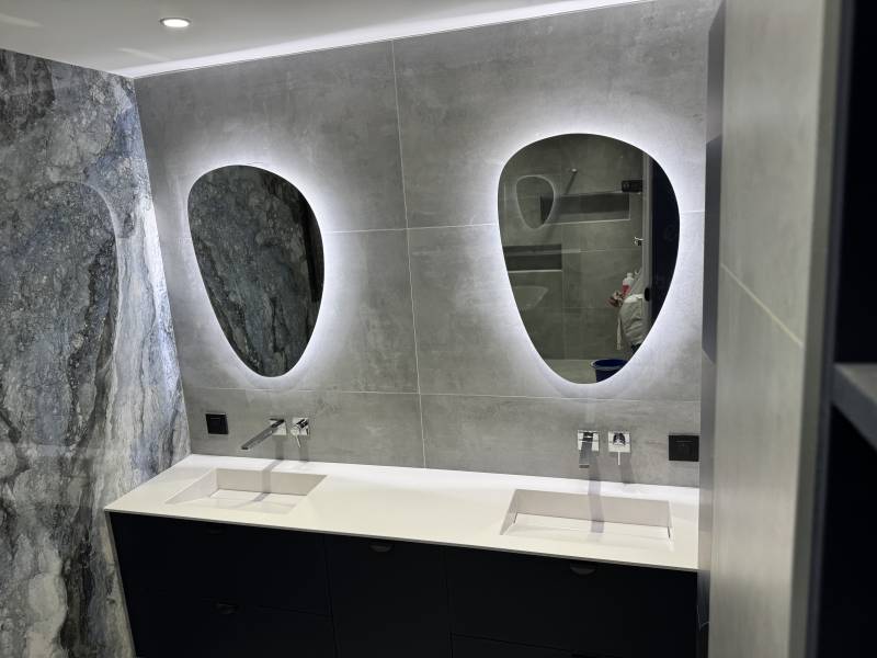 double plan vasque sur mesure aux portes de Montpellier